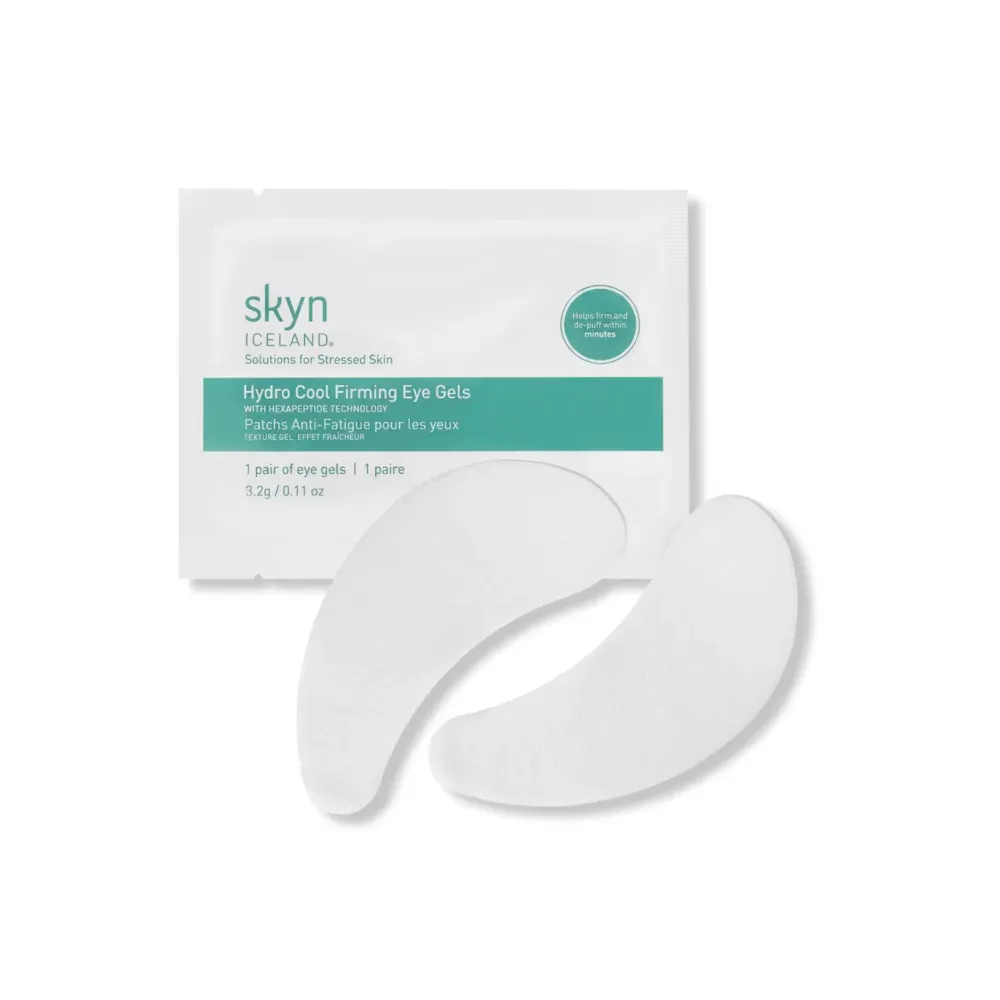 Skyn Iceland Hydro Cool Firming Eye Gels packet with two eye gels